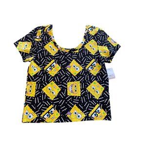 Spongebob short sleeve top L Rue21 New with tags Nickelodeon stretch